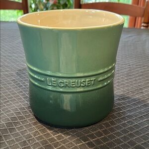 Le Creuset Green Utensil Holder Kitchen Crock Artichaut